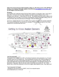 1 Notes from Visit to Danvers State Hospital on May 27, 2013, Discussions with Jeff Rhuda, Business Development Manager, Symes