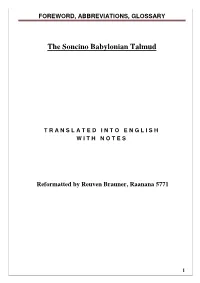 Foreword, Abbreviations, Glossary