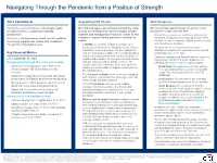 Navigating Through the Pandemic from a Position of Strength