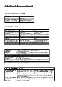 OHR Bih Media Round-Up, 5/8/2005