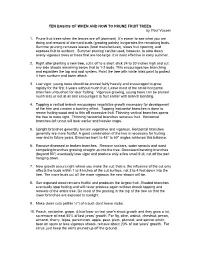 TEN BASICS of WHEN and HOW to PRUNE FRUIT TREES by Paul Vossen