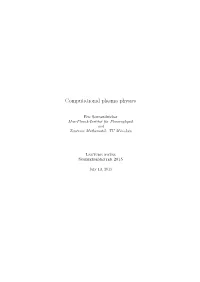 Computational Plasma Physics