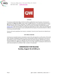 EMBARGOED for RELEASE: Sunday, August 16 at 8:00 P.M