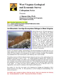 Ice Mountain: Ice-Age Ecosystem Refuge in West Virginia