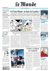 LE MONDE/PAGES&lt;UNE&gt;