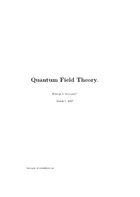 Quantum Field Theory