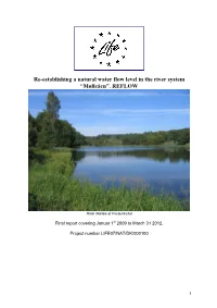 Re-Establishing a Natural Water Flow Level in the River System “Mølleåen”. REFLOW
