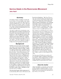 Service Ideals in the Rosicrucian Movement John Nash