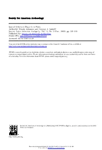 Spatial Orders in Maya Civic Plans Author(S): Wendy Ashmore and Jeremy A