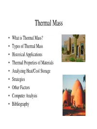 Thermal Mass