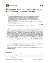 An Open Source Physical Layer for the DARPA Spectrum Collaboration Challenge