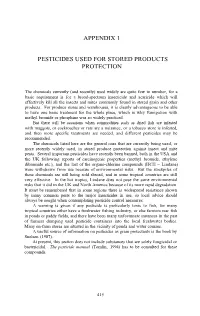 Appendix 1 Pesticides Used for Stored Products Protection
