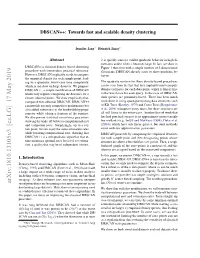 DBSCAN++: Towards Fast and Scalable Density Clustering