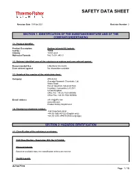 Safety Data Sheet