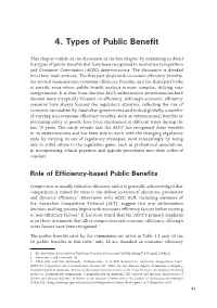 4. Types of Public Benefit