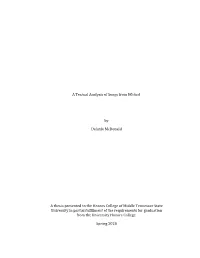 A Textual Analysis of Songs from Wicked