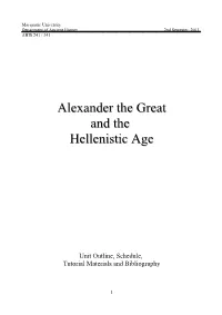 Alexander the Great and the Hellenistic Age