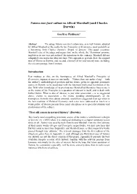 Natura Non Facit Saltum in Alfred Marshall (And Charles Darwin)