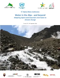 Water in the Alps - and Beyond