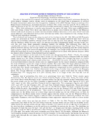 Analysis of Stroke Rates in Freestyle Events at 2000 Olympics