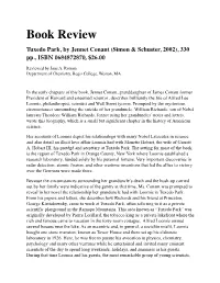 Book Review Tuxedo Park, by Jennet Conant (Simon & Schuster, 2002), 330 Pp., ISBN 0684872870, $26.00