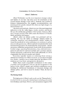 Commentary: on Nuclear Deterrence