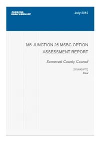 M5 Junction 25 Msbc Option Assessment Report