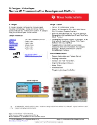 Sercos III Communication Development Platform (Rev. A)