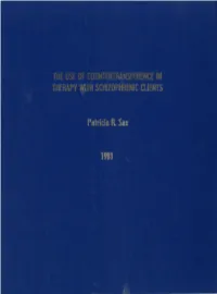 The Use of Countertransference In