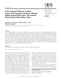 A Perceptual Pathway to Bias
