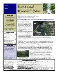 Euclid Creek Watershed Update