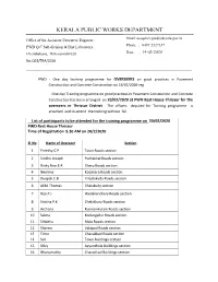 Kerala Public Works Department