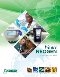 Neogen 2018 Annual Report