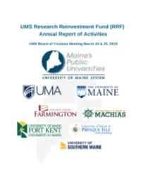RRF Report March 2019
