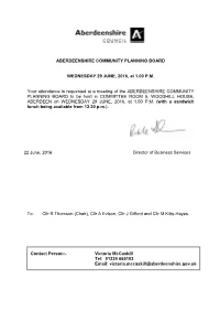 Aberdeenshire CPP Board Papers June 2016