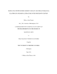 Explicit and Implicit Religious Teachings in Children's