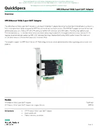 HPE Ethernet 10Gb 2-Port 561T Adapter