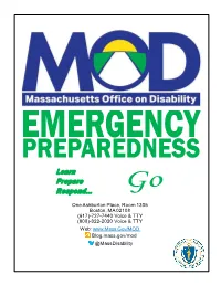 MOD Personal Emergency Preparedness Packet