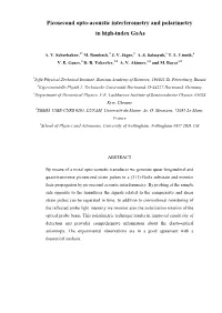 Picosecond Opto-Acoustic Interferometry and Polarimetry in High-Index Gaas