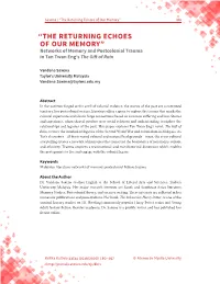 “The Returning Echoes of Our Memory” 180