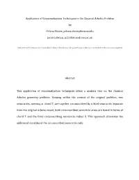 Application of Renormalization Techniques to the Classical Arbelos Problem