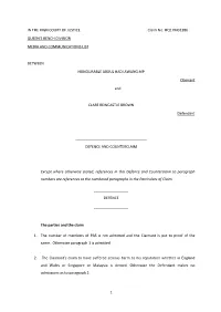 Clare Rewcastle Brown's Final-Defence-And-Counter-Claim