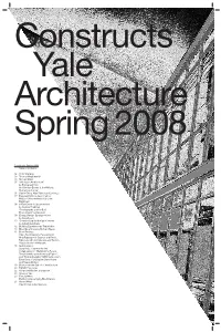 Constructs Yale Architecture Spring 2008