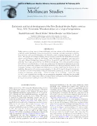 Embryonic & Larval Development Gadomski.Pdf (646.7