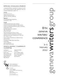 Full Programme of the 2012 Conference