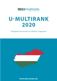 Hungarian Universities in Global Comparison