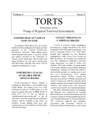 TORTS Newsletter of the Troop of Reputed Tortricid Systematists