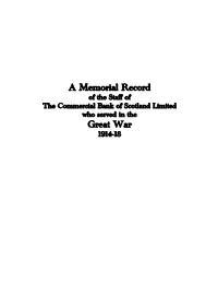 You Can Download a Pdf File of This Roll of Honour Here