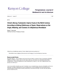 Eucharistic Azyme Hosts in the Ninth Century According to Bishop Eldefonsus of Spain: Observations on the Origin, Meaning, and Context of a Mysterious Revelation