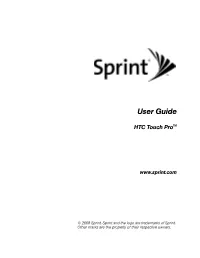 HTC Touch Pro User Guide